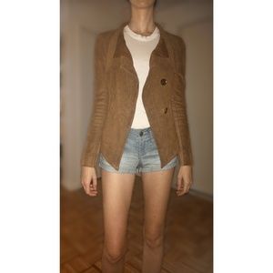 BCBGMaxAzria Brown Suede-Like Jacket